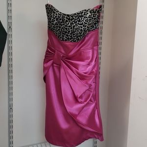 Ruby Rox leopard &pink dress